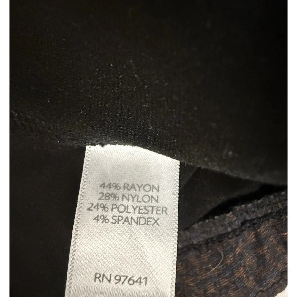 J. Jill Ponte‎ Leggings Pants Houndstooth Brown Black Womens Size Small